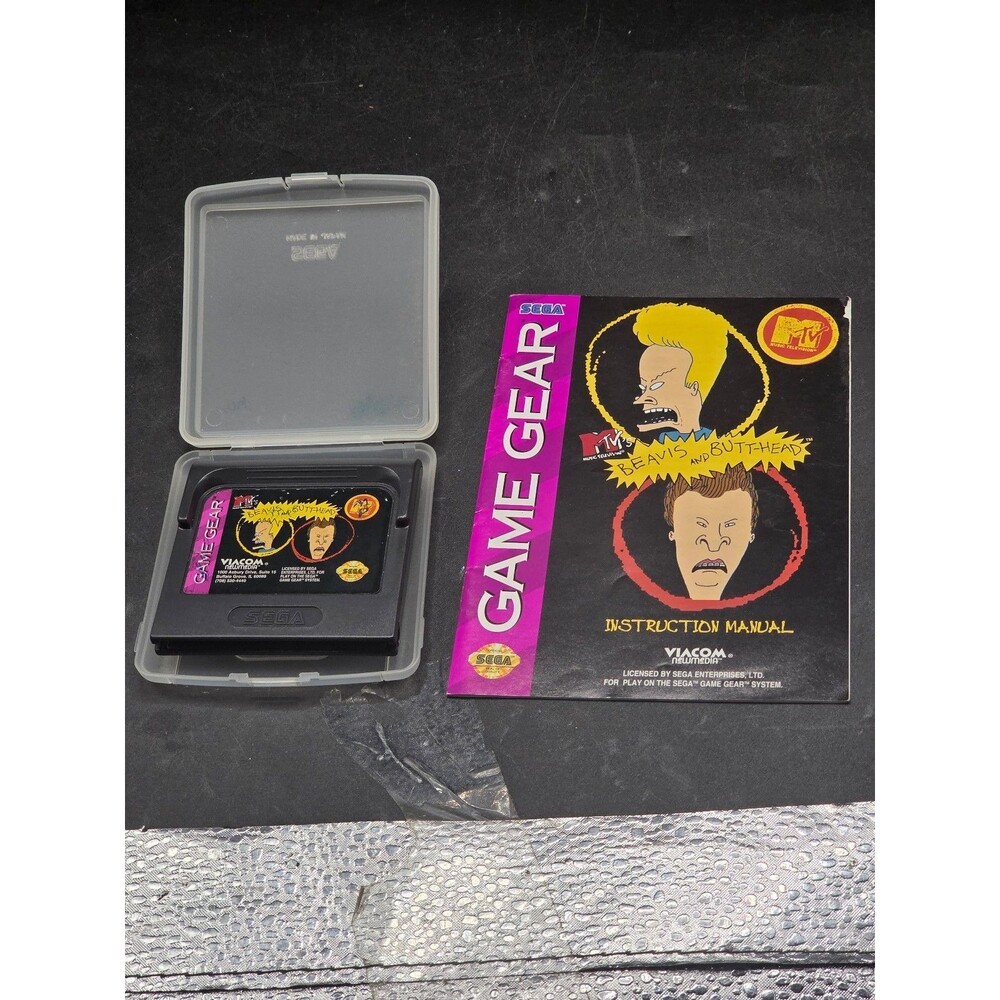MTV Beavis and Butt-Head Sega Game Gear 1994 w/ Manual & SEGA Case Rare